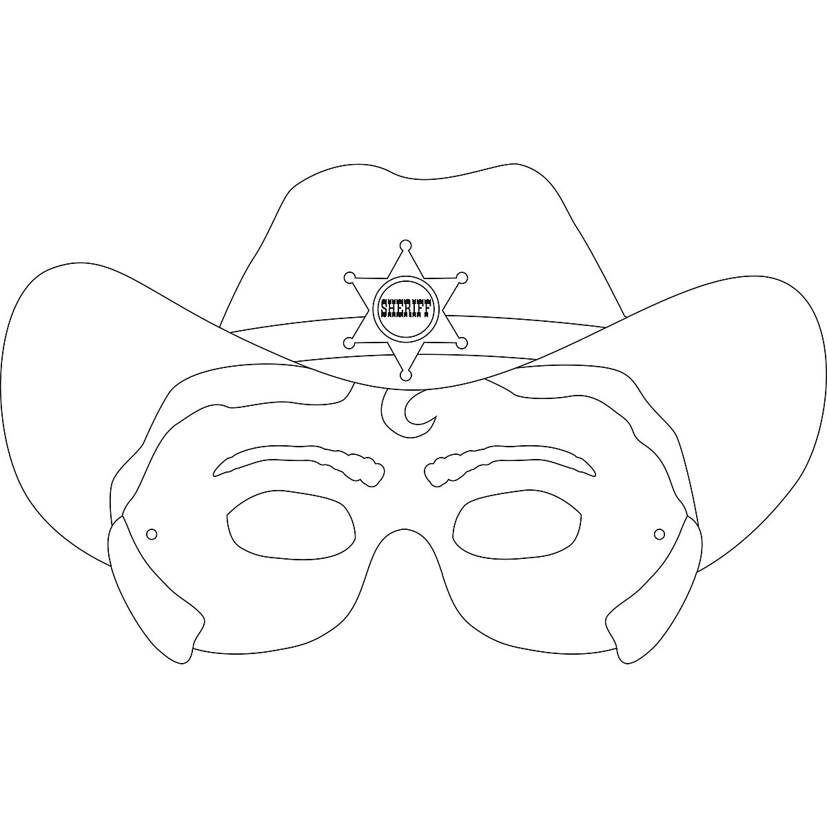 Pappmaskenset Kinder, 6 Stück