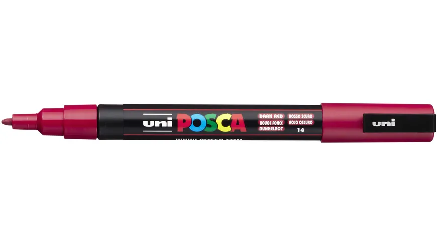 FABER-CASTELL  Marker UNI POSCA PC-3M dunkelrot dunkelrot