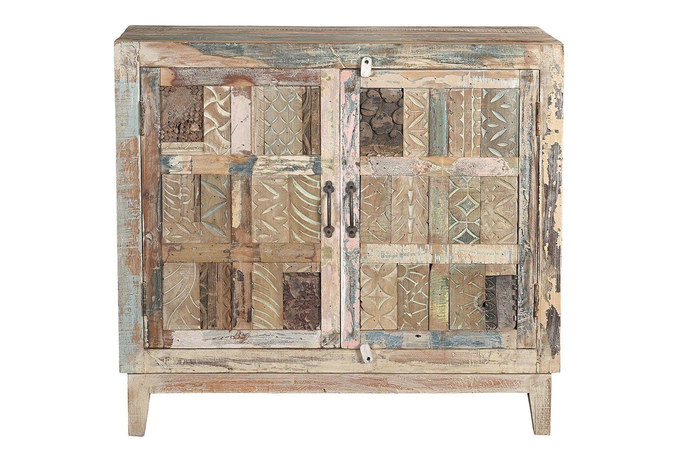 daslagerhaus living Bauernschrank Kommode Vintage bunt
