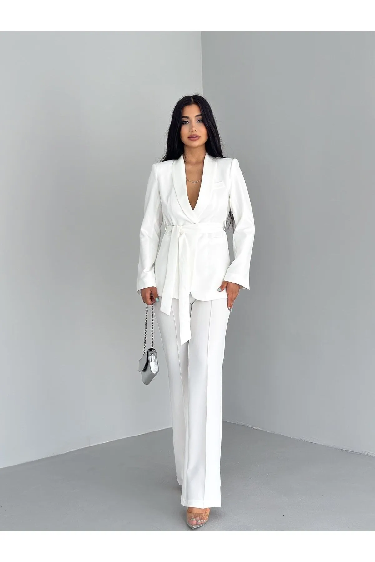 ZF BUTİK  Set aus Jacke und Hose mit Gürtel