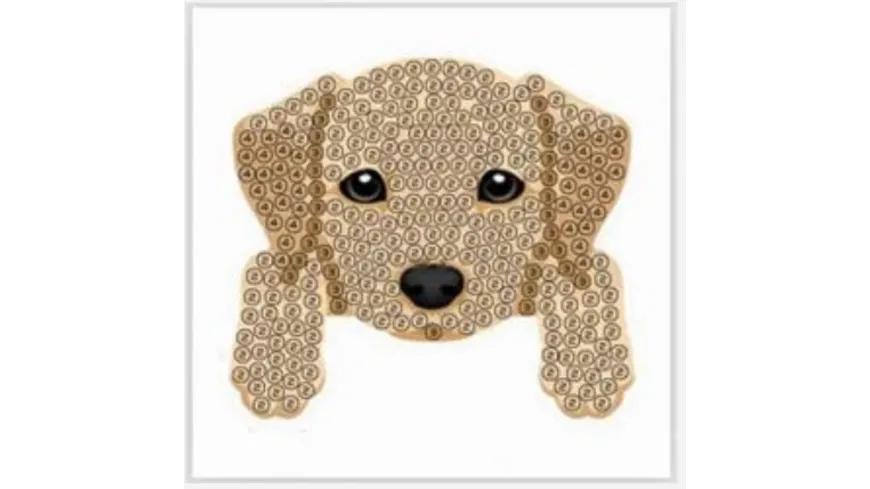 Craft Buddy - Crystal Art Diamond Painting Motiv Sticker-Bastelset Set Hund