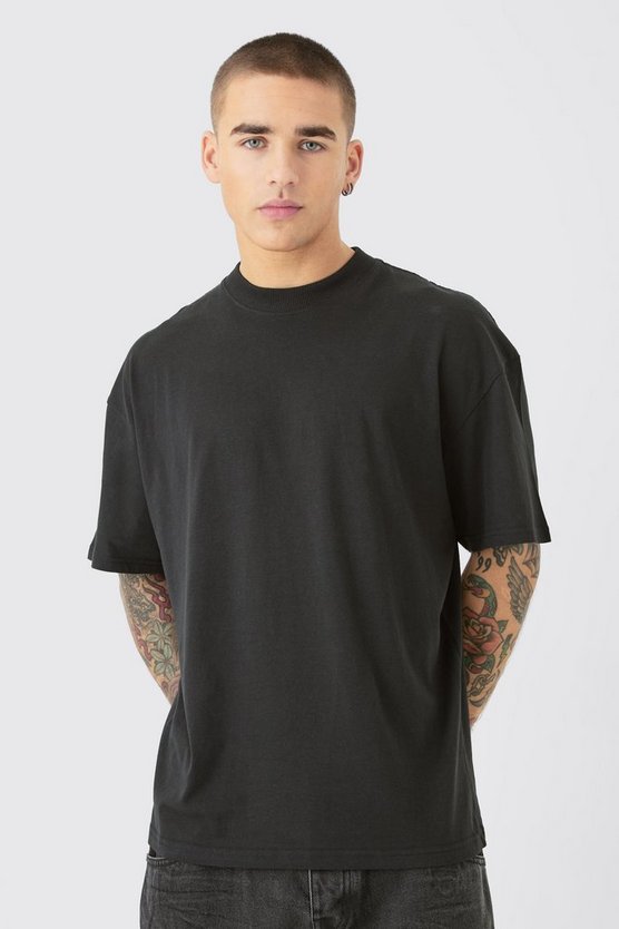 Oversize T-Shirt mit Herz-Print