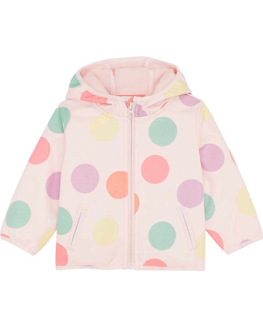 Gepunktete Softshelljacke