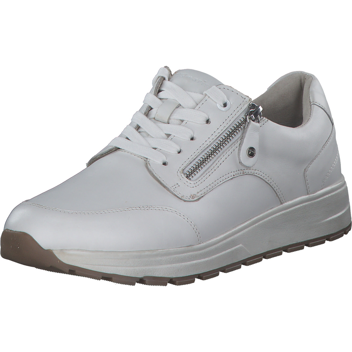 Jana Shoes 83711, Schnürschuhe, Damen, white