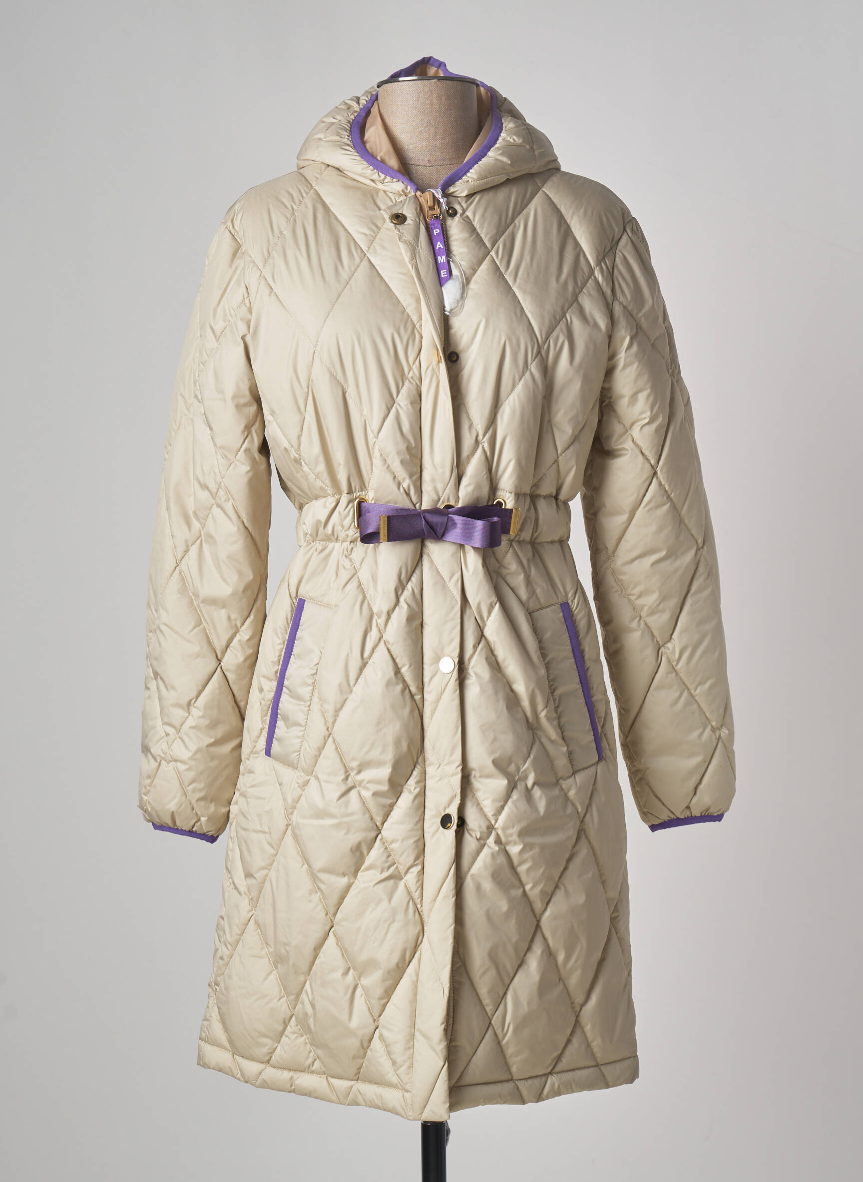 Pame Carrioni Doudounes Femme couleur beige