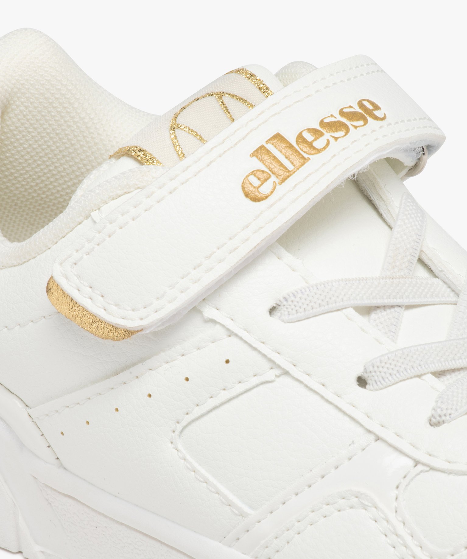 Baskets fille unies à semelle épaisse et à scratch - Ellesse blanc | GEMO