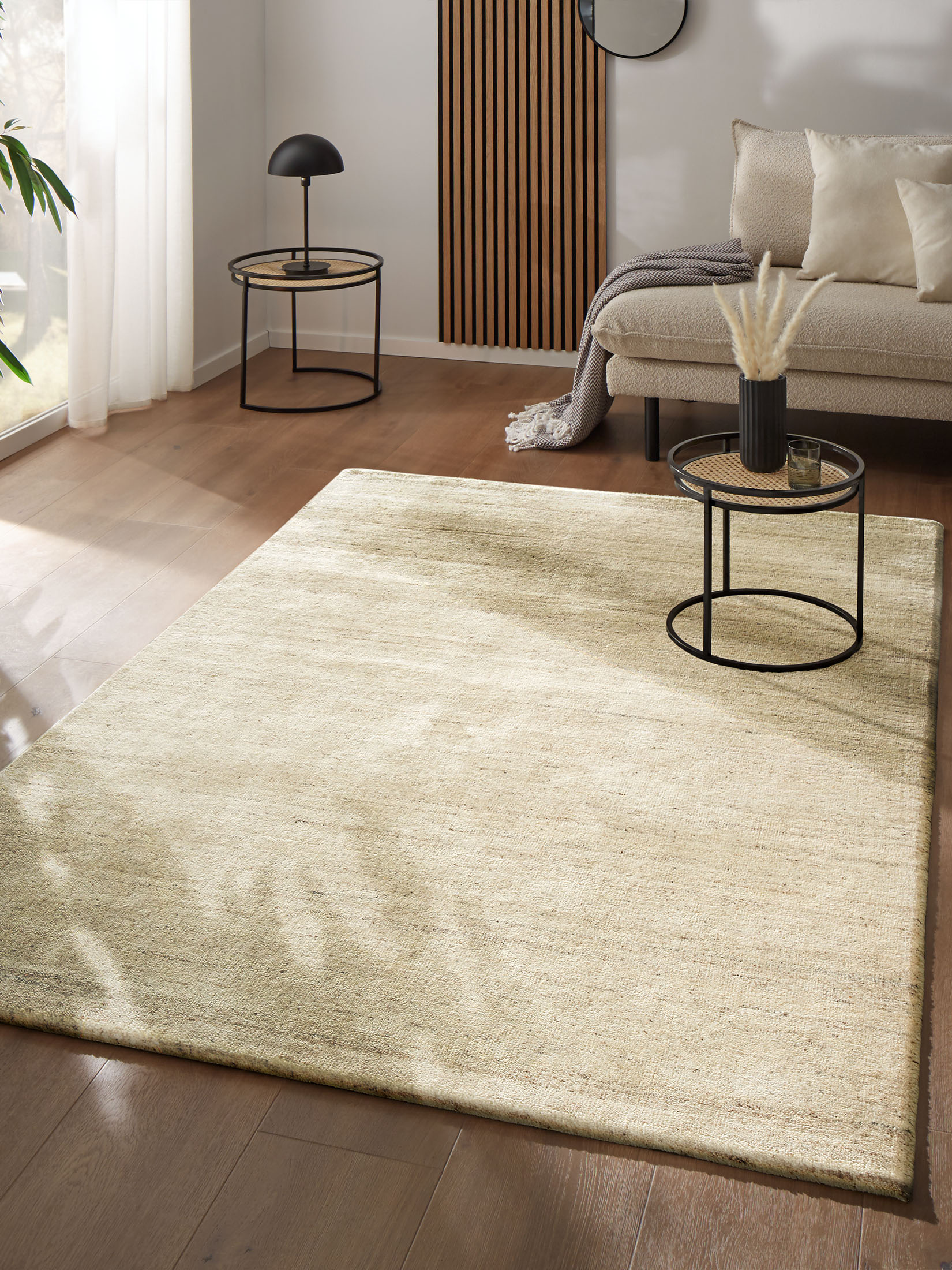 Samnapur Woll-Teppich, Beige