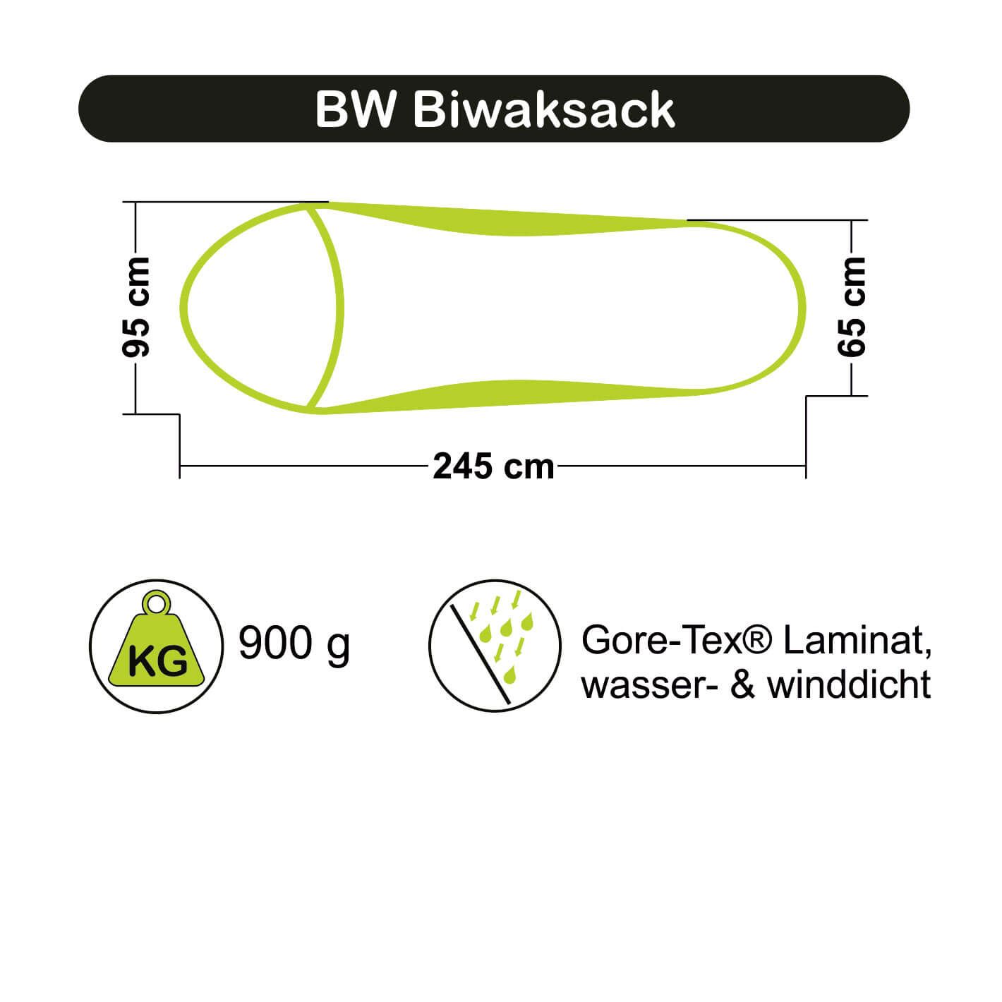 Bundeswehr Biwaksack / Schlafsackhülle Original gebraucht