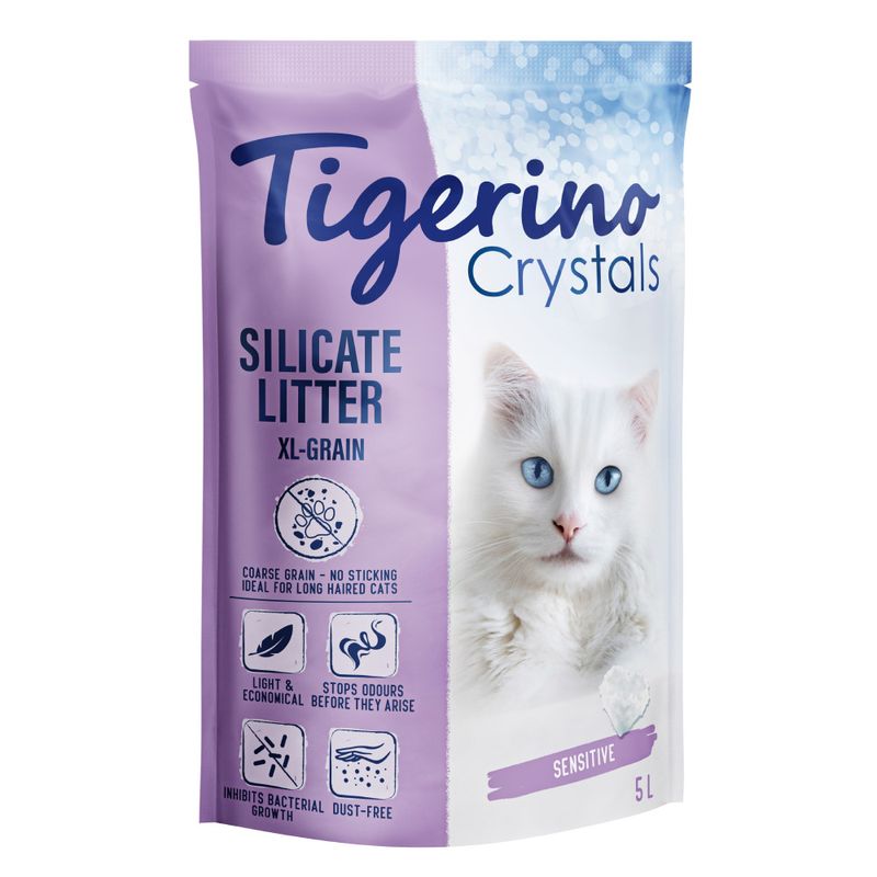 Tigerino Crystals XL-Grain Sensitive Katzenstreu - parfümfrei