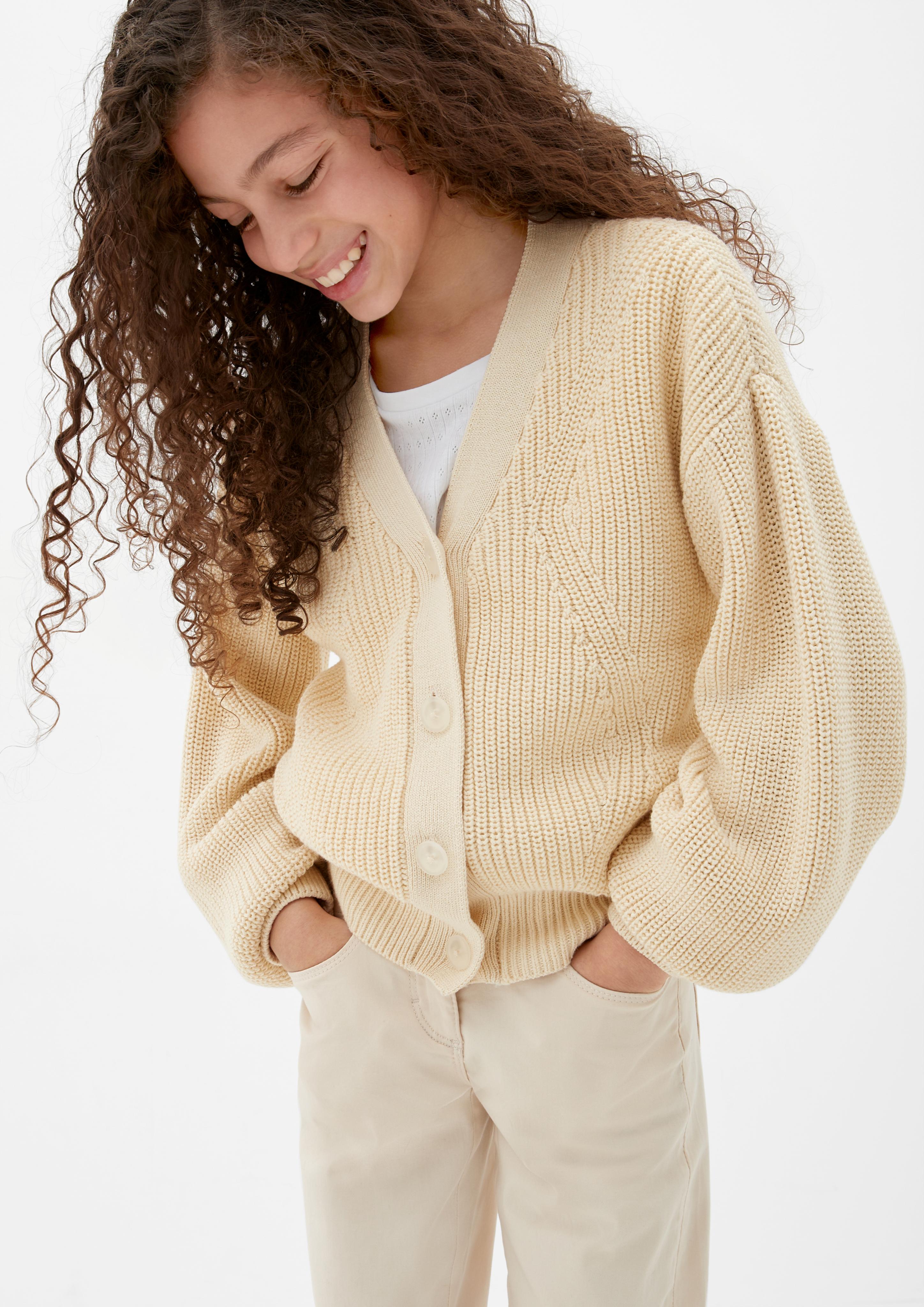 Strickjacke aus Baumwollmix  2128562-0805