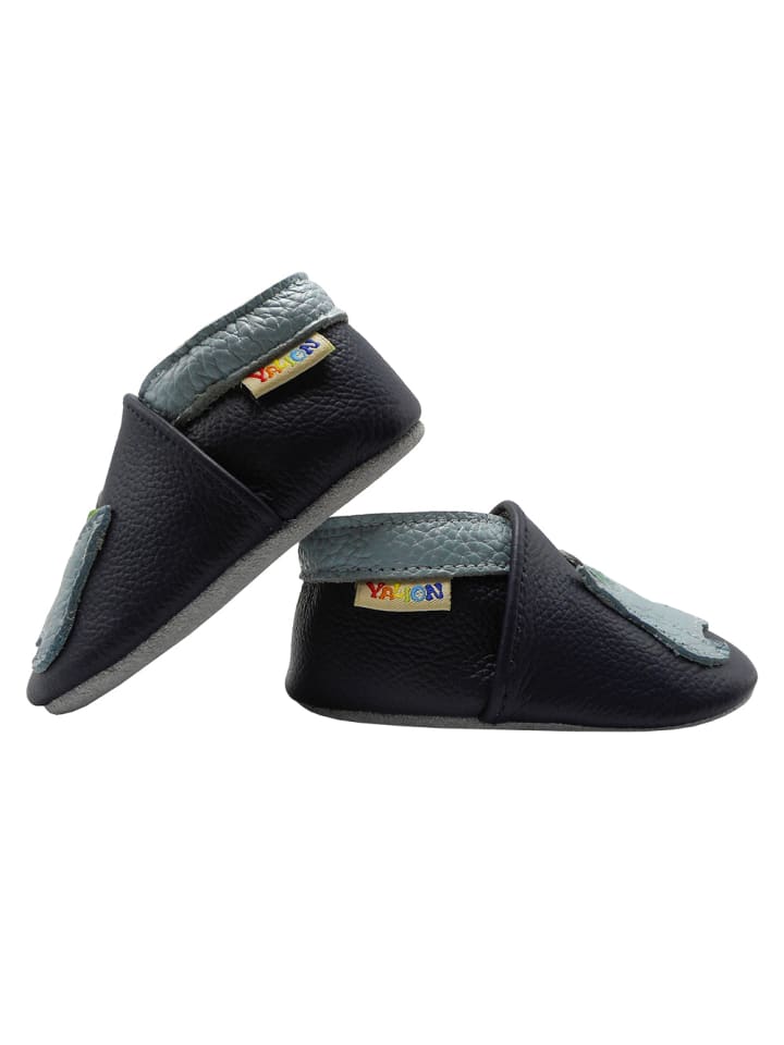 Yalion Leder-Krabbelschuhe 