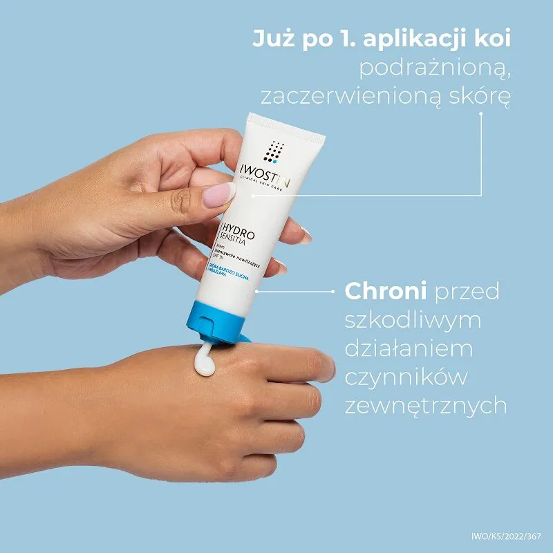 Iwostin Hydro Sensitia intenzivno hidratantna krema za lice SPF 15