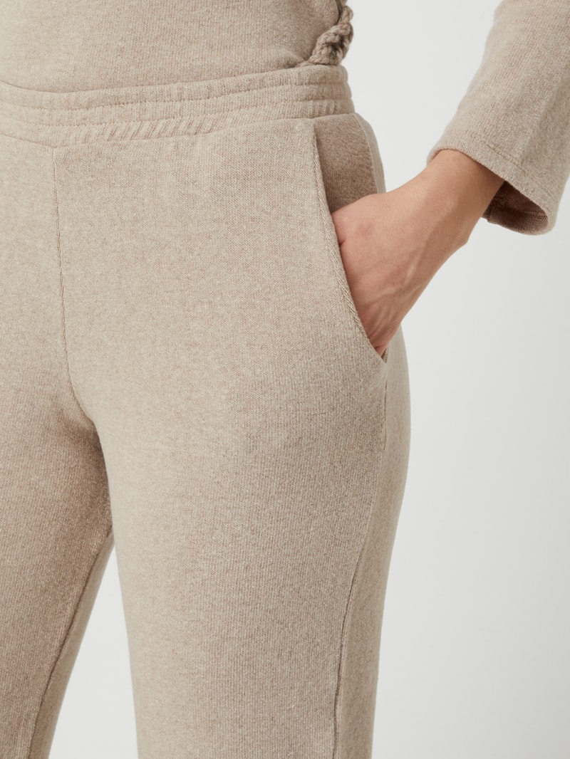 Sweathose mit Stretch-Anteil in beige meliert