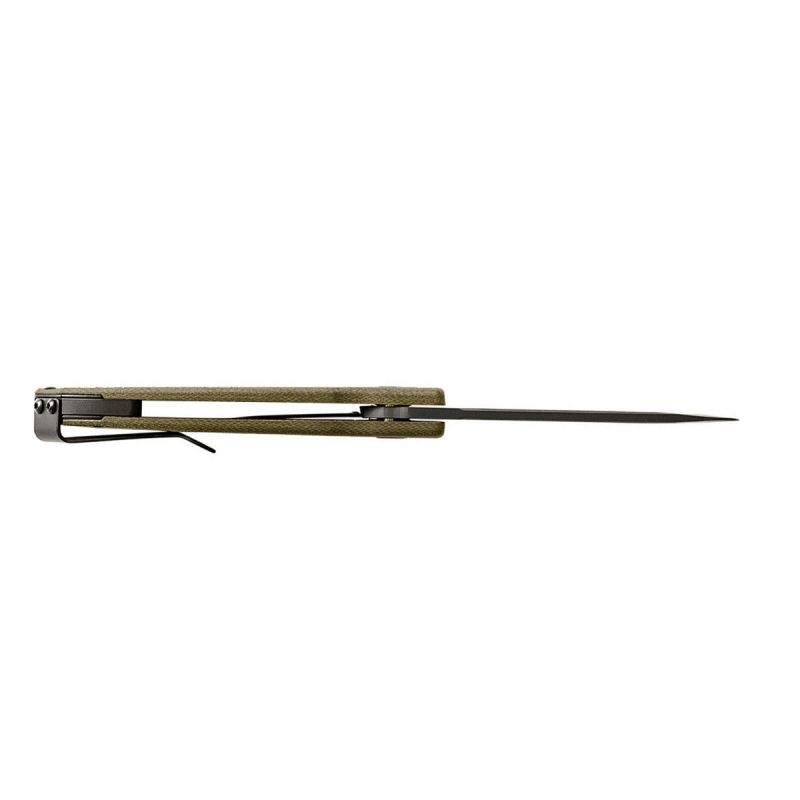Buck Sprint Ops Pro Green Canvas Micarta S30V 0843GRS