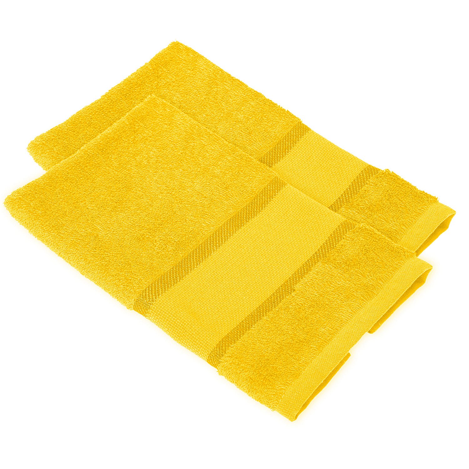 buttinette Gästetücher 2er-Pack, sonnengelb