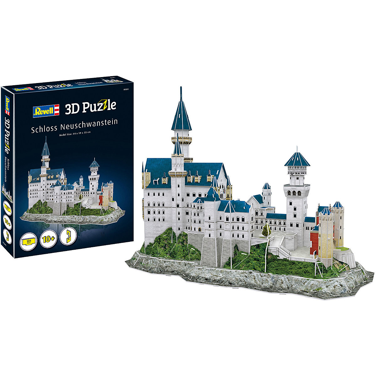 3D-Puzzle Schloss Neuschwanstein, 121 Teile, 44 cm