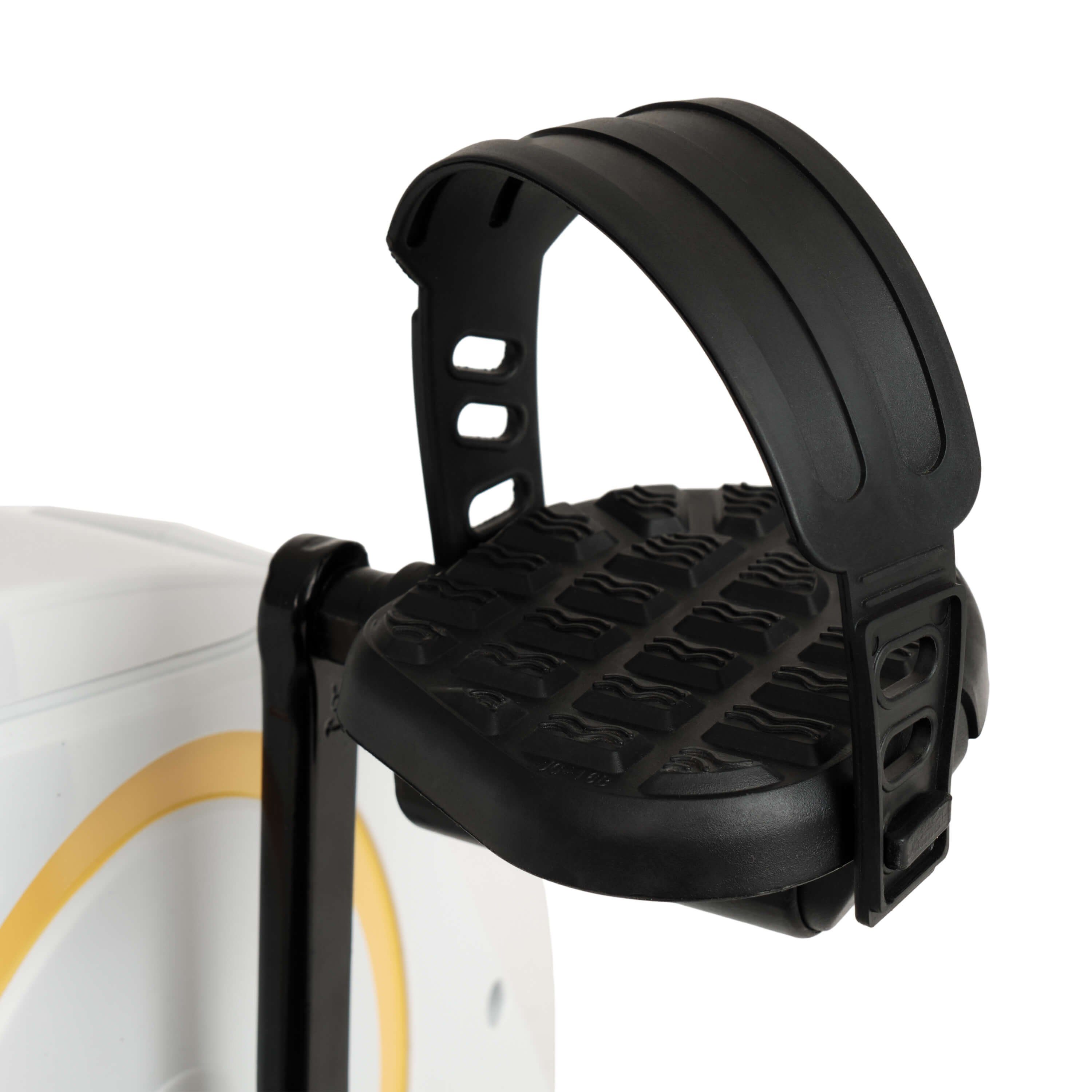 SportPlus Heimtrainer SP-HT-1300-W-iE, Heimtrainer, X-Bike, klappbar für Zuhause, Rückenlehne, 8 Stufen