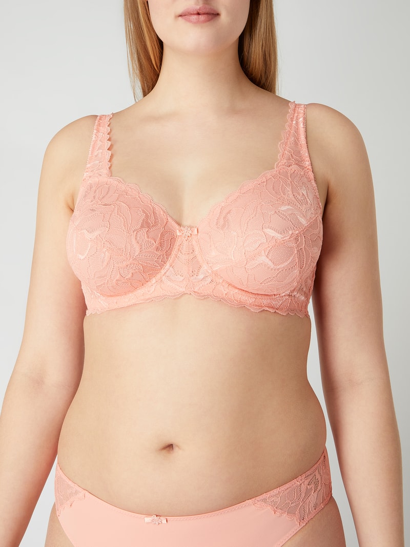 PLUS SIZE Bügel-BH aus Spitze Modell 'Valencia' in apricot