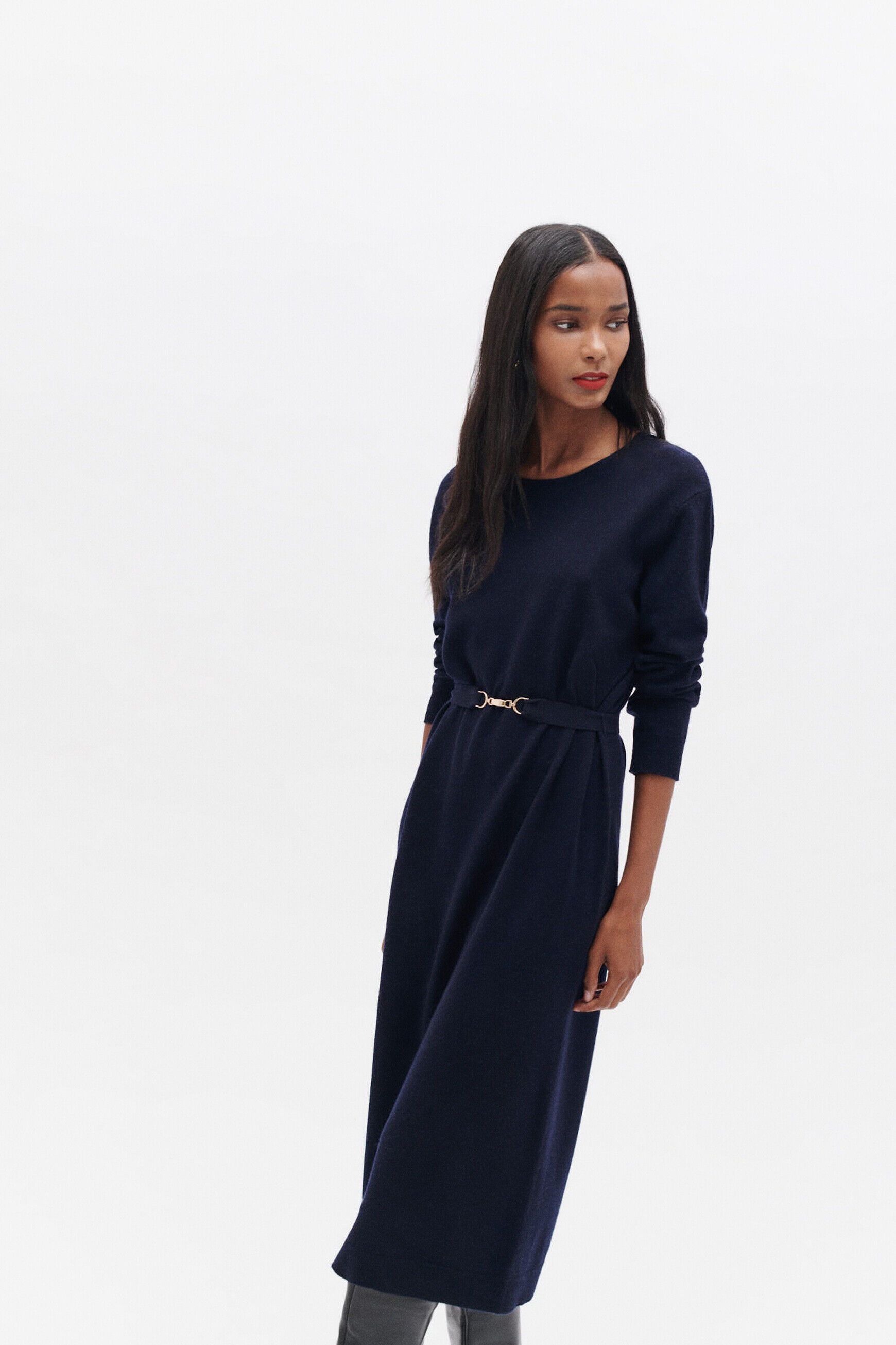 robe mathilde bleu marine femme