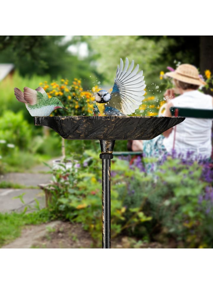 relaxdays Vogeltränke Erdspieß in Bronze günstig kaufen onesize