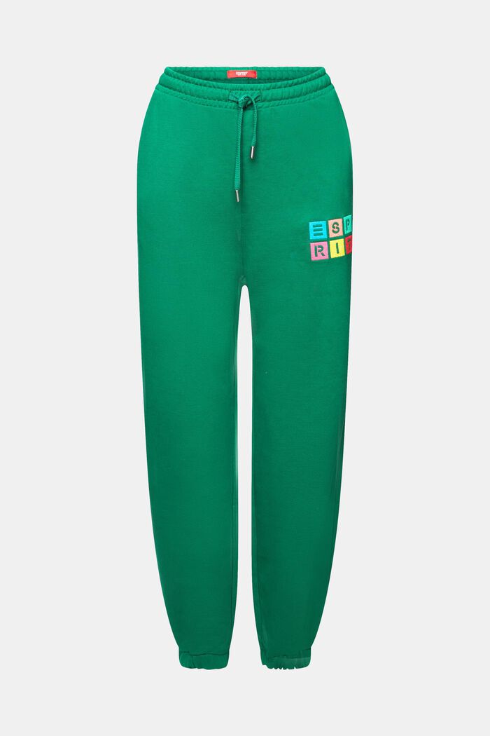 Track Pants aus Bio-Baumwolle mit Logostickerei
