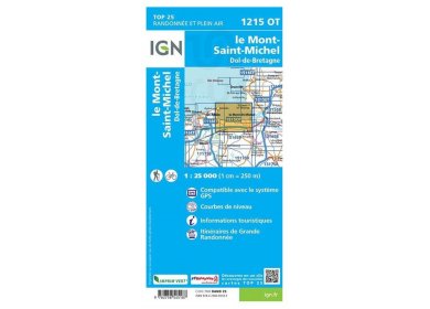 Carte IGN Le Mont-Saint-Michel 1215OT