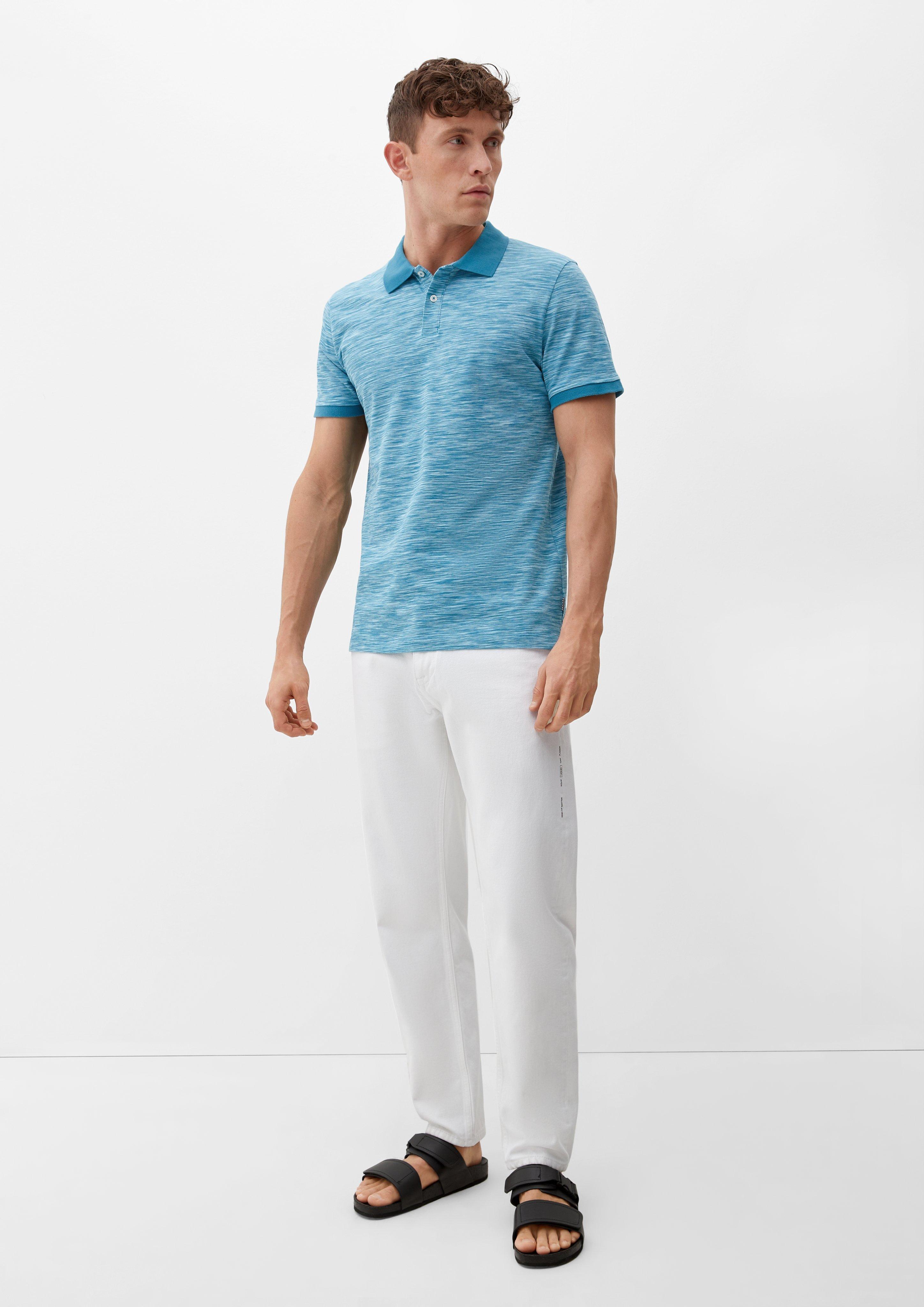 Meliertes Poloshirt  2129858-61W1