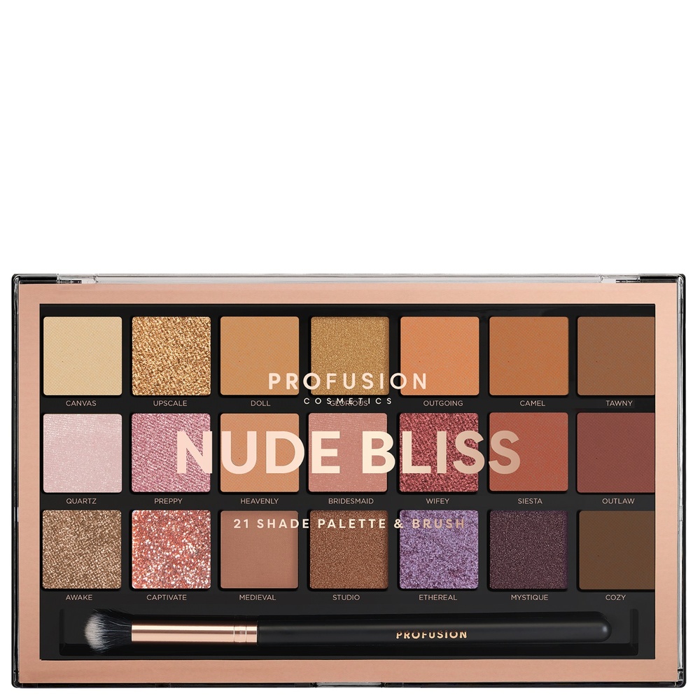Profusion Cosmetics Palette Yeux 21 Pro Nude Bliss Palette de maquillage