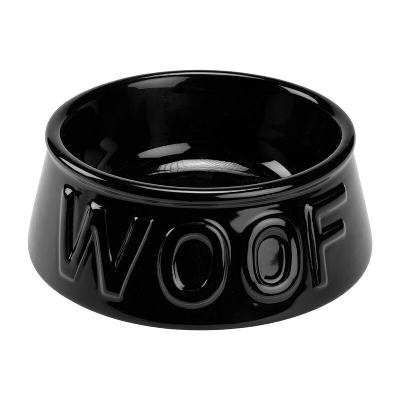 AniOne Futternäpfe AniOne Keramiknapf Woof schwarz