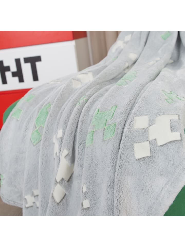 Minecraft Minecraft - Kuscheldecke, leuchtet im Dunkeln günstig kaufen onesize