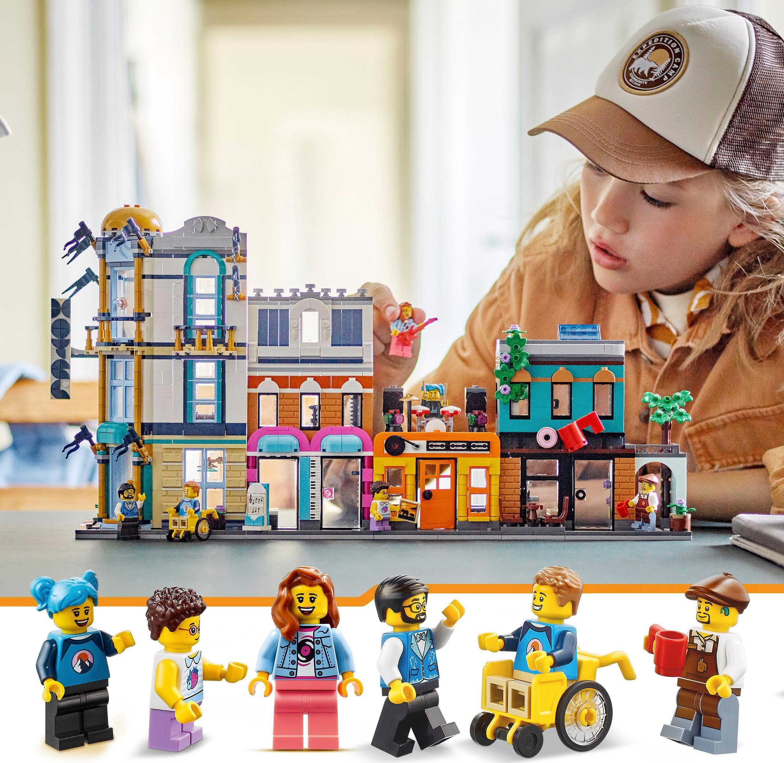 LEGO® Konstruktionsspielsteine Hauptstraße (31141), LEGO® Creator, (1459 St), Made in Europe