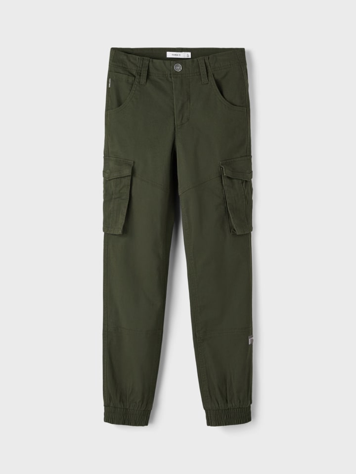 name it Cargo Hose für Jungen Jogger Chino Freizeithose NKMRYAN in Khaki günstig kaufen