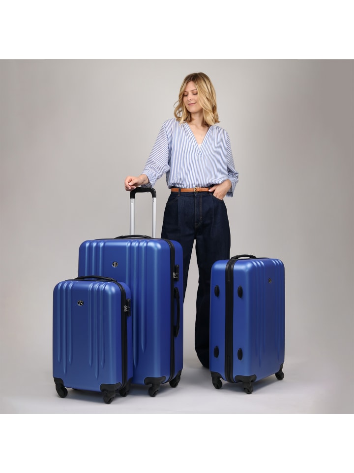 FERGÉ Kofferset Hartschale 3-teilig Hartschale 3 teilig Koffer Set Marseille in blau günstig kaufen onesize