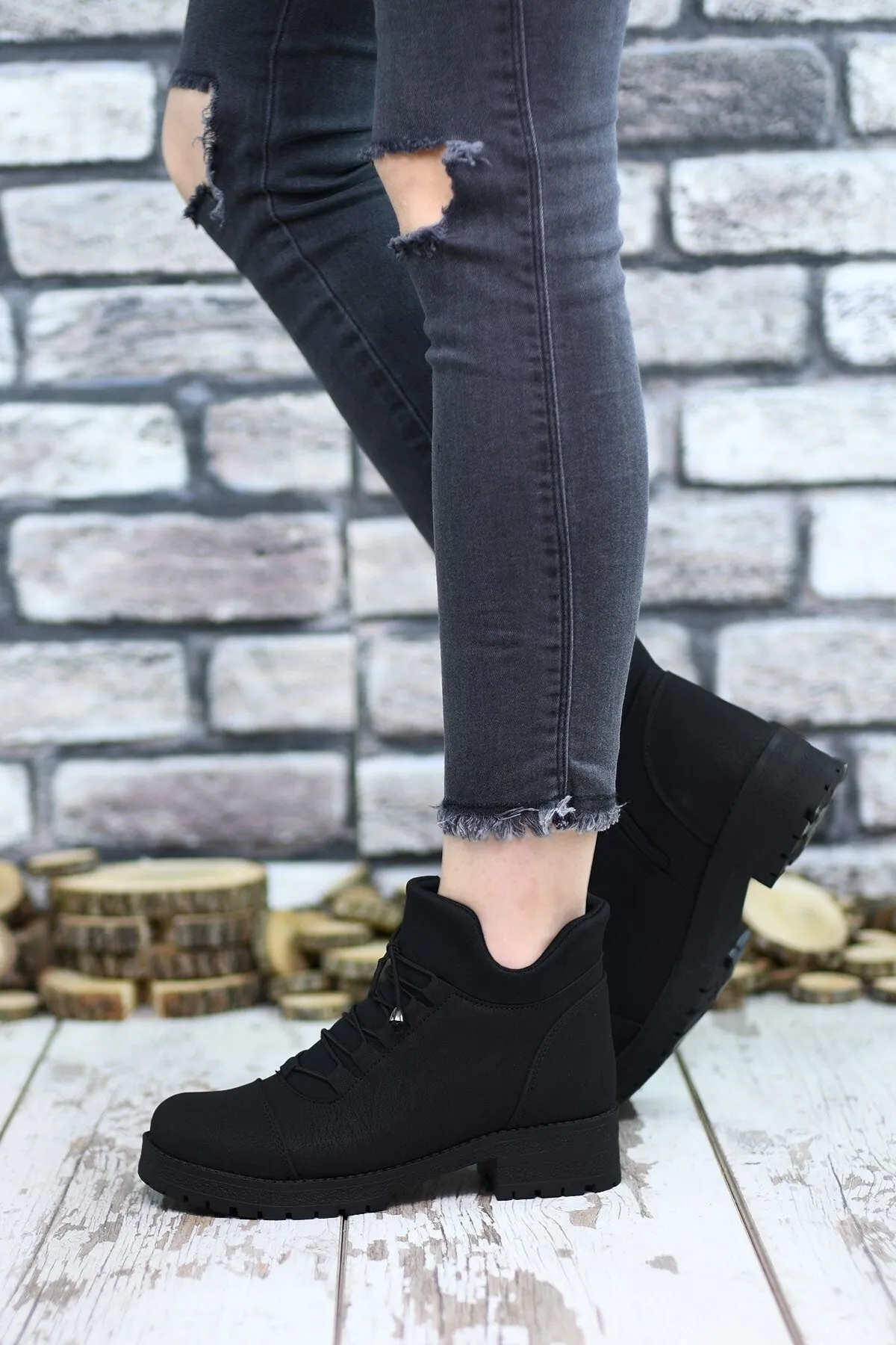 Riccon  Schwarze Damenstiefel 0012720