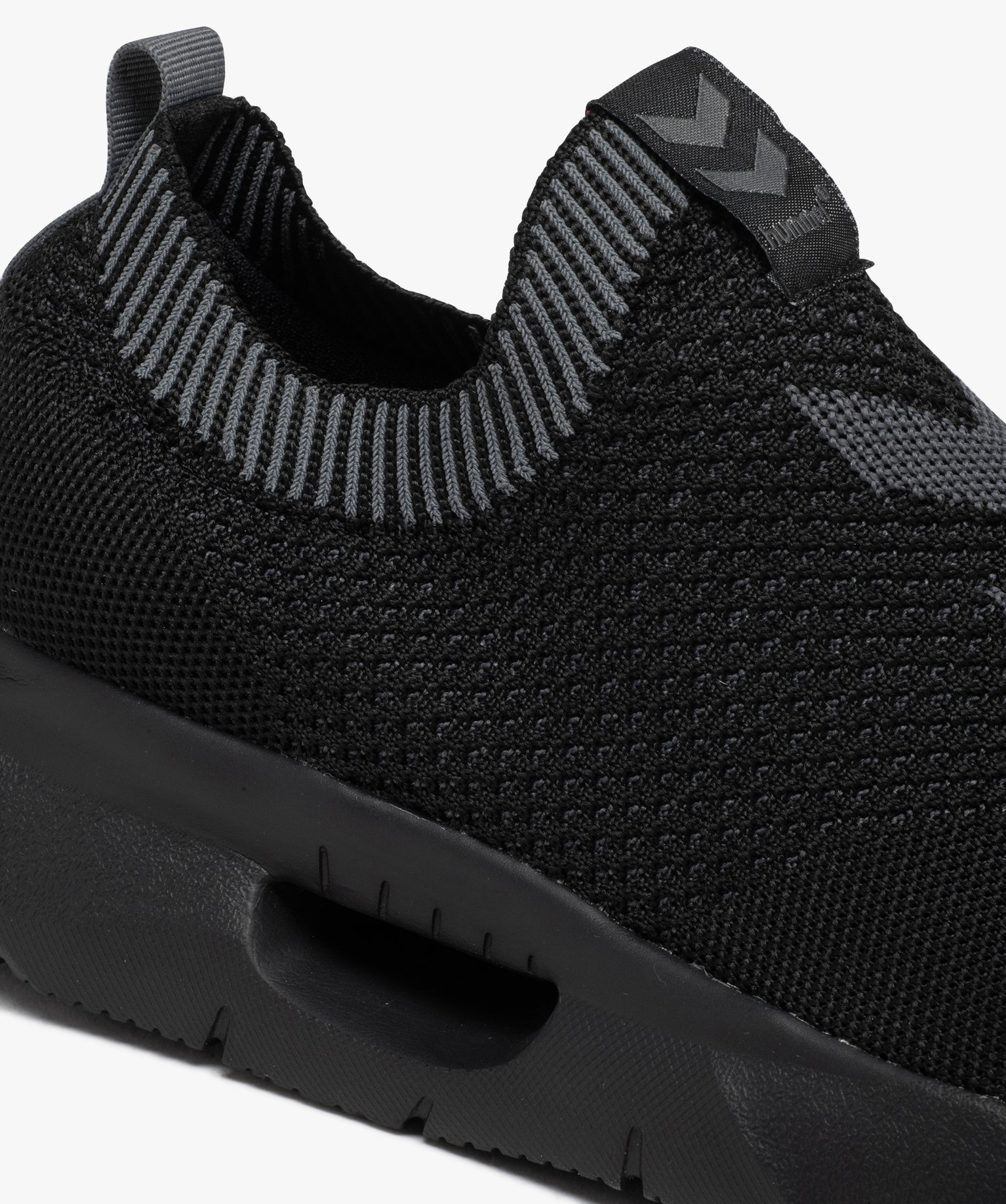 Baskets homme unies en mesh sans lacets - Hummel noir | GEMO