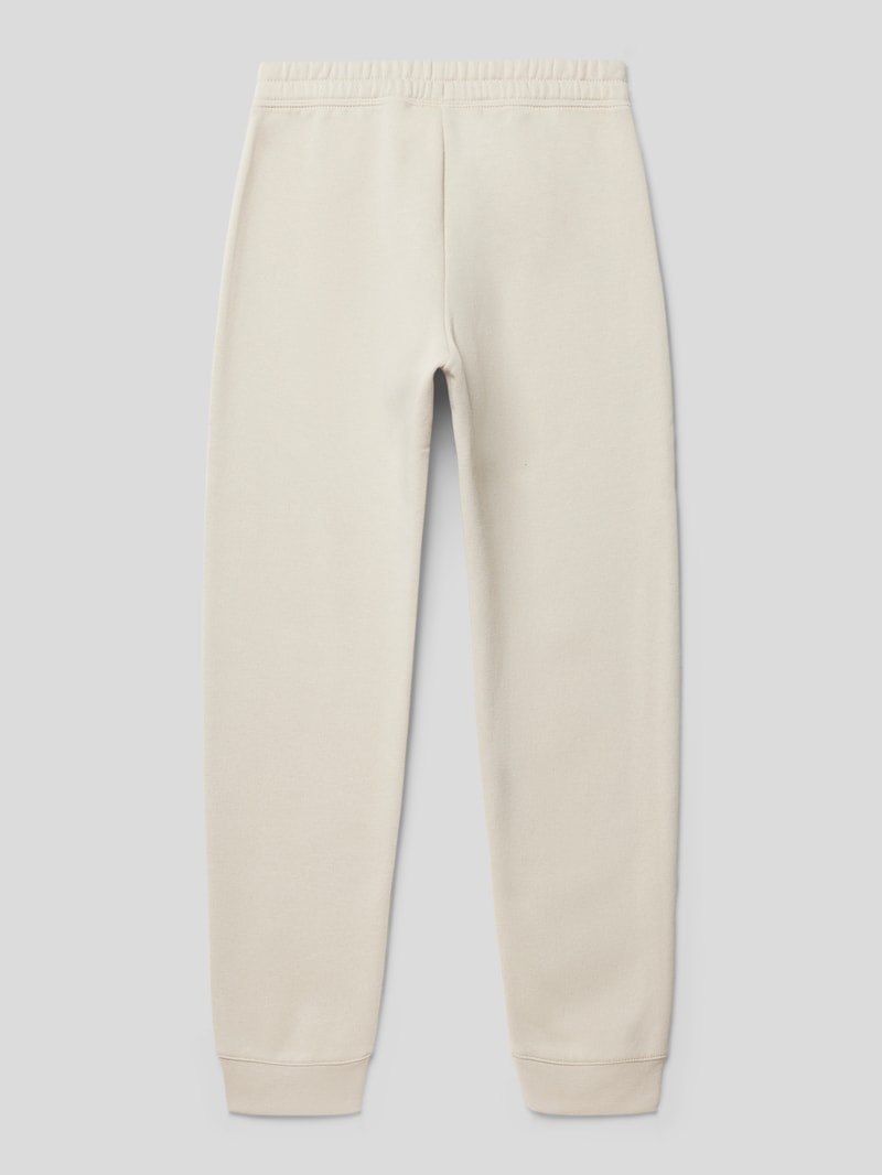 Sweatpants mit Label-Details in sand