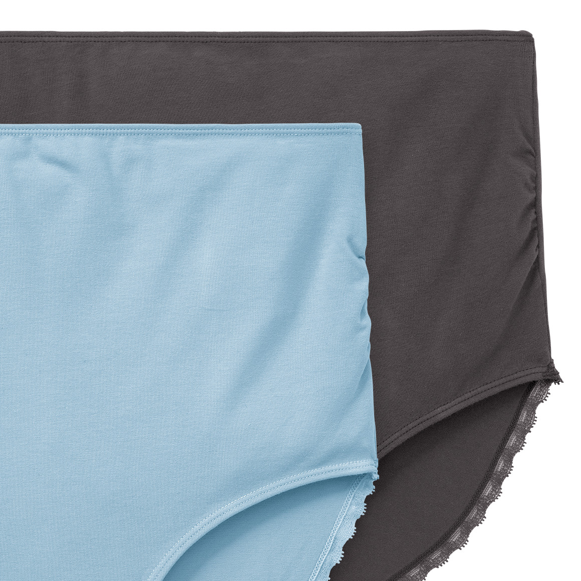 2 Damen Umstands-Slips mit Spitze