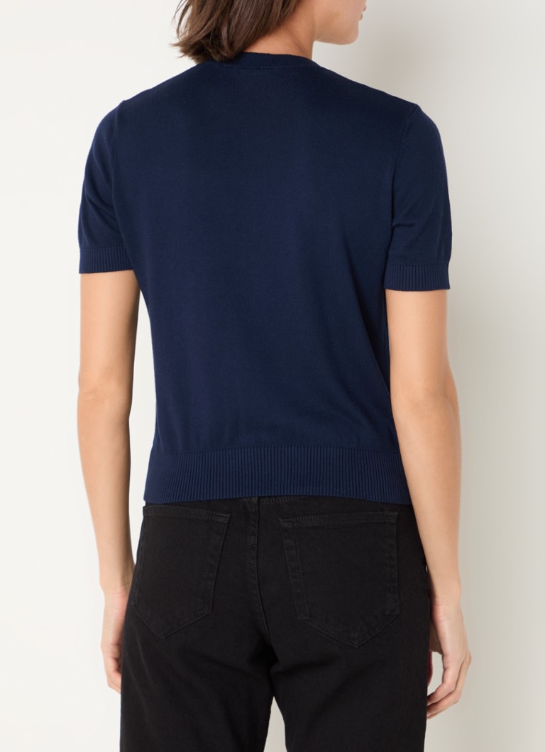 Benetton Fine-knit round neck top