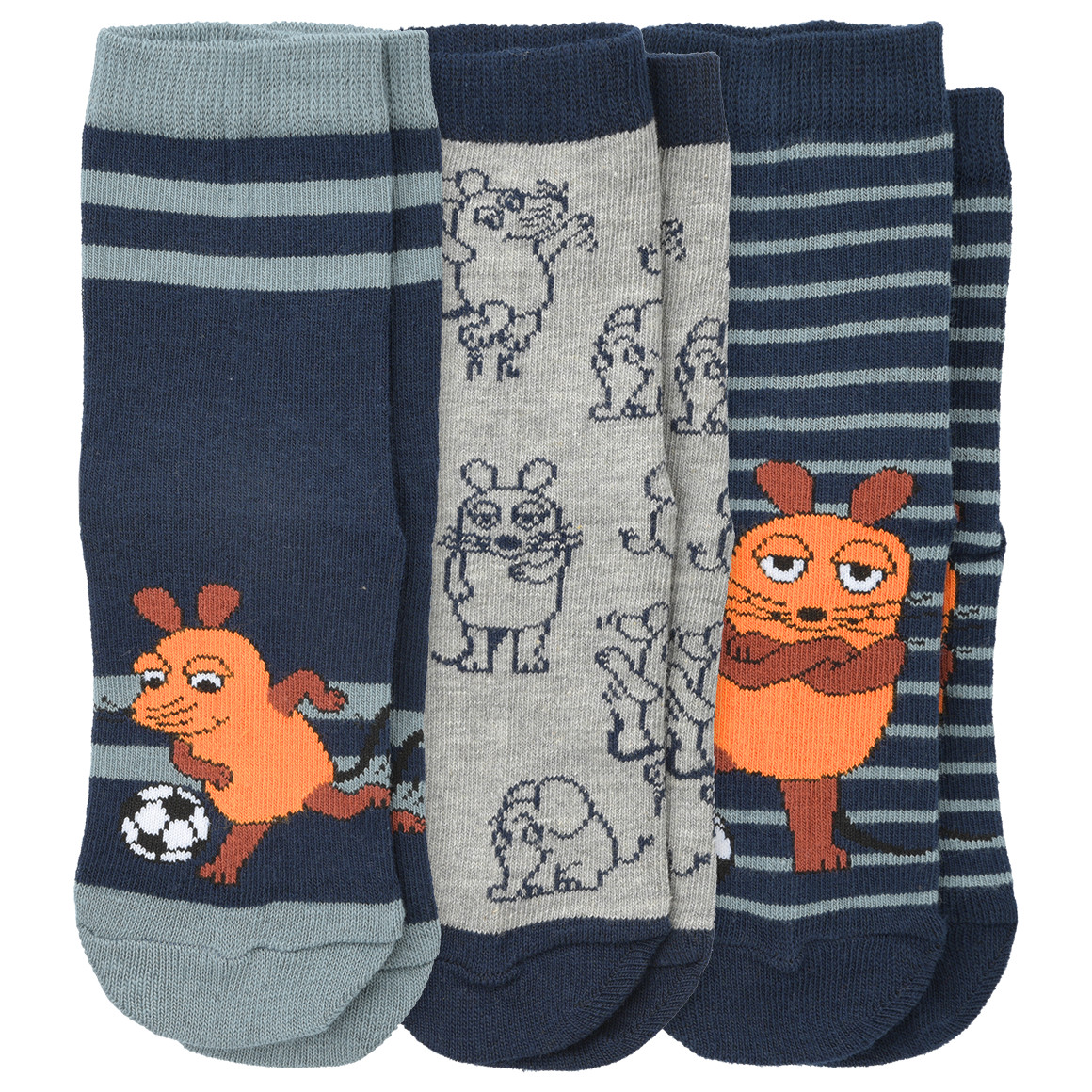 3 Paar Die Maus Socken im Set