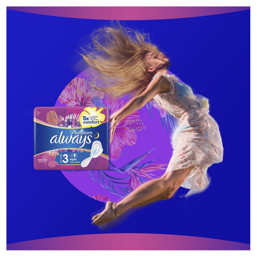 always Always Platinum Nuit (Taille 3) Serviette Hygiénique Serviettes Hygiéniques