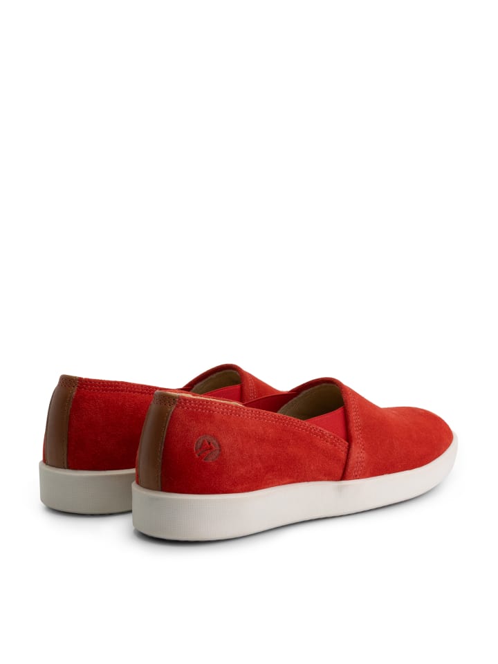 TRAVELIN' Tours Suede in rot günstig kaufen