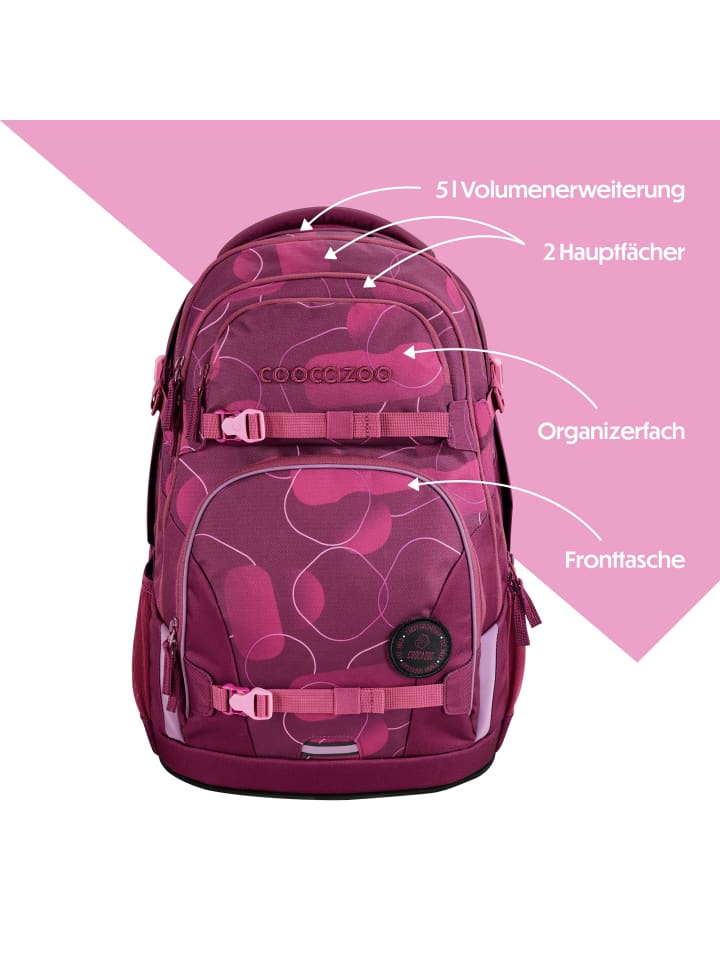 Coocazoo PORTER, 35 Liter in Berry Bubbles günstig kaufen onesize