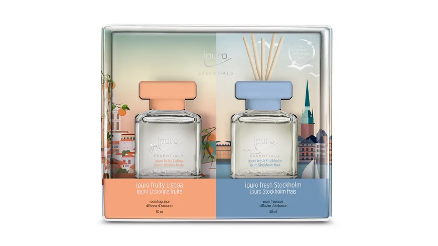 ipuro Essentials fruity Lisbon + fresh Stockholm Geschenkpackung 100 ml