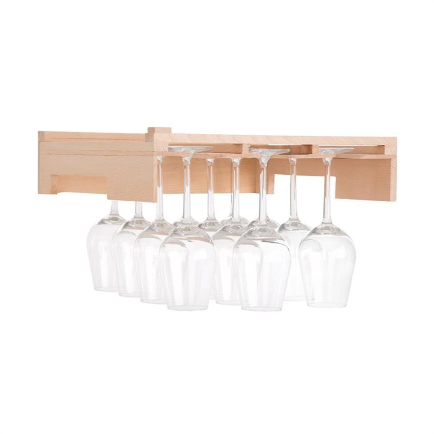 Klarstein Gläserhalter Barossa 77D Weinglas-Regal Zubehör Regalboden für Weingläser Echtholz, Wein Halterung Weintemperierschrank Weinschrank Kühlschrank
