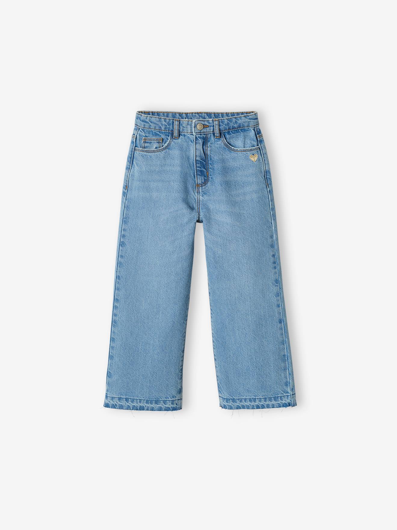 Vertbaudet Mädchen Flare-Jeans - anthrazit