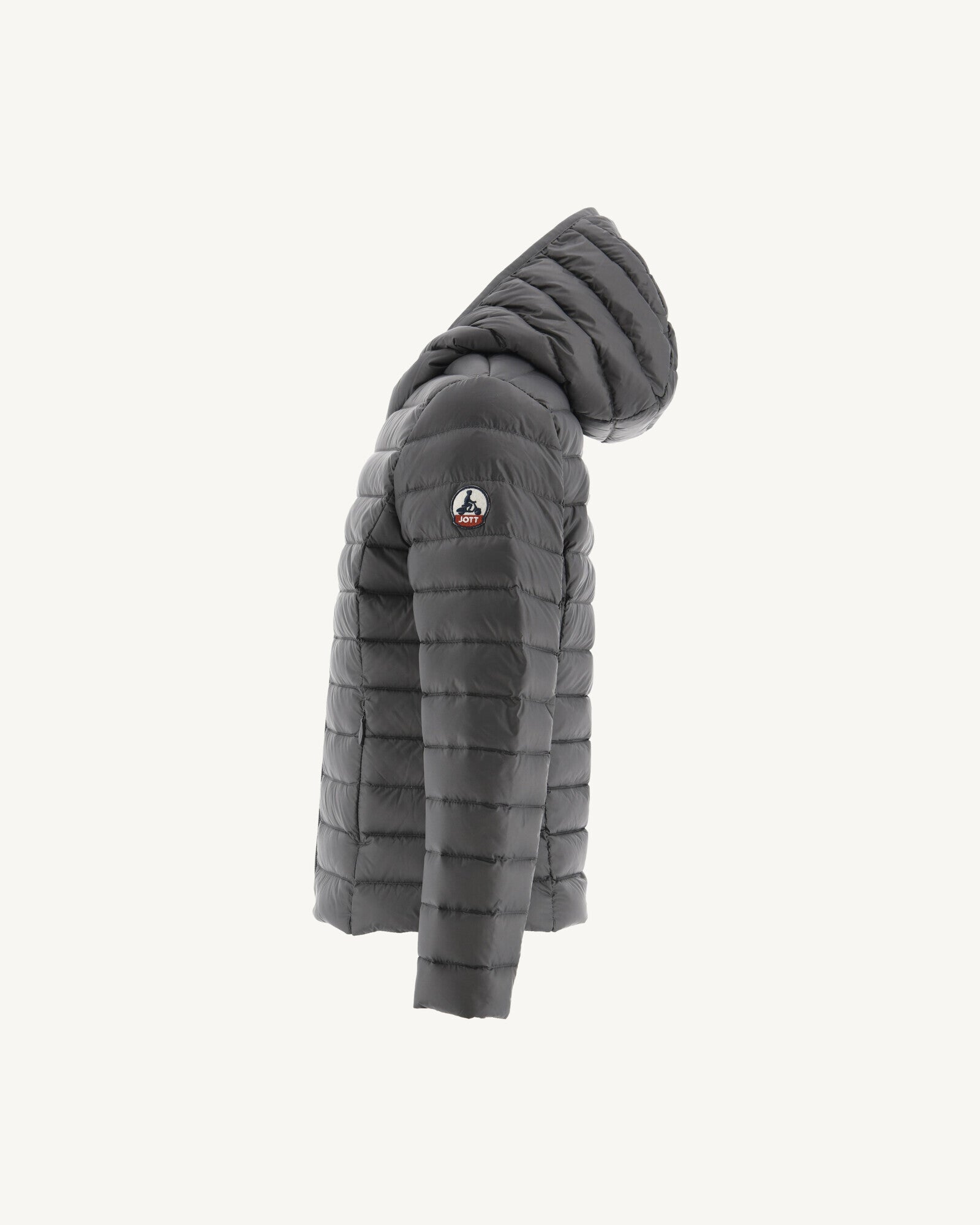 Doudoune légère à capuche enfant Anthracite Carla
