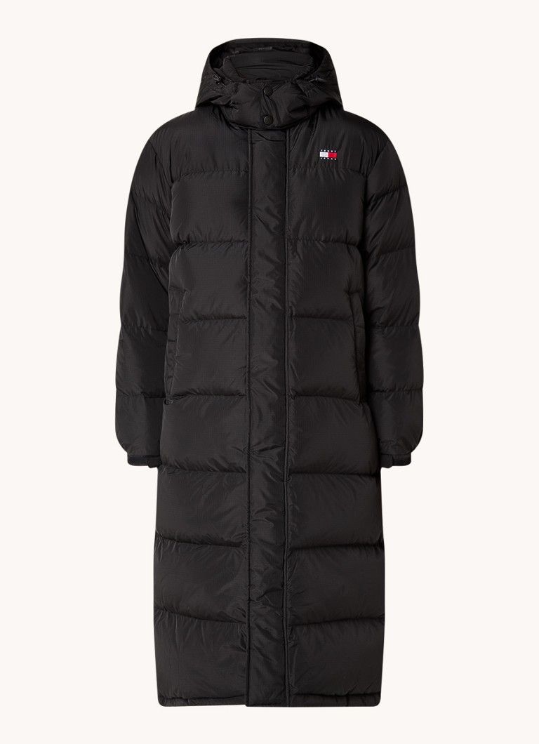 Tommy Hilfiger Alaska longline puffer jacket with down filling and detachable hood