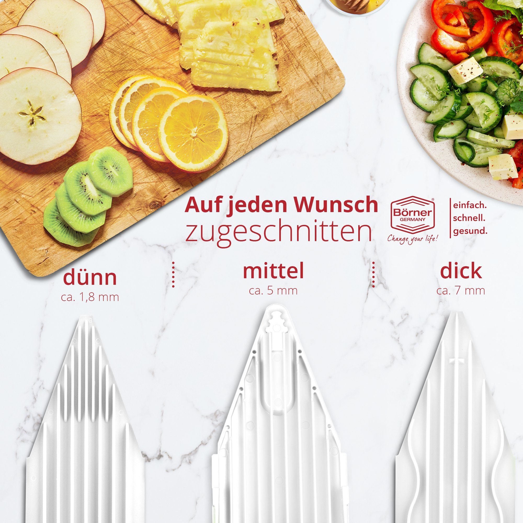 Börner Gemüsehobel Gemüsehobel V3 TrendLine Basis Set