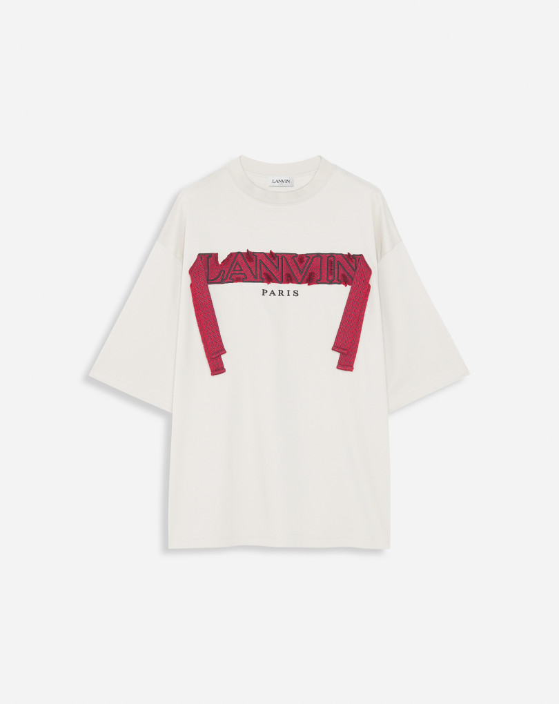 T-SHIRT OVERSIZE BRODÉ CURB LACE