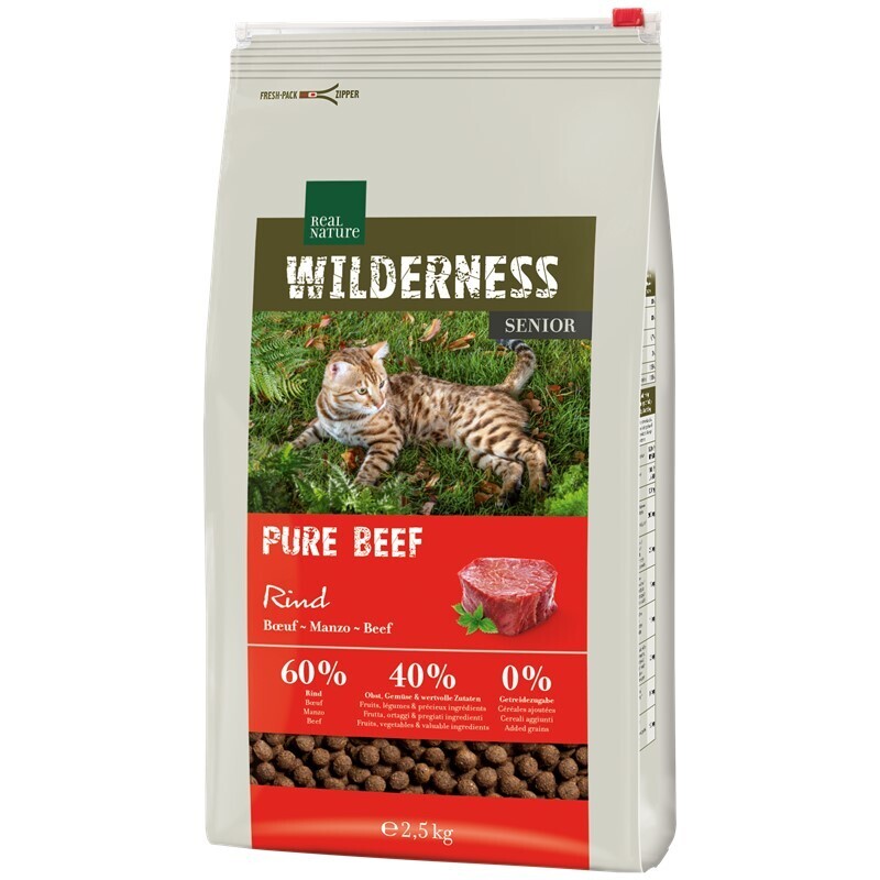 REAL NATURE Trockenfutter REAL NATURE WILDERNESS Pure Beef Senior 2,5 kg